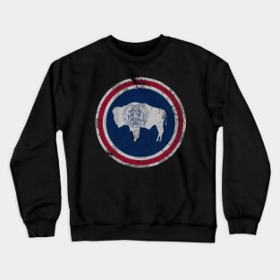 Vintage Wyoming Flag Crewneck Sweatshirt